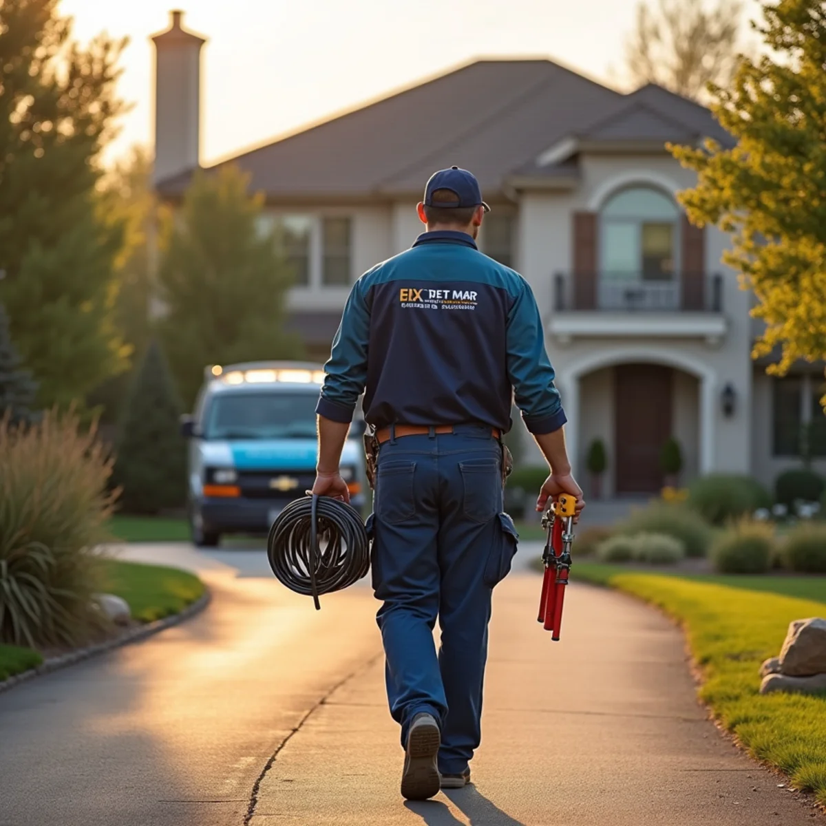 Licensed plumber servicing a home in Bow Mar, CO