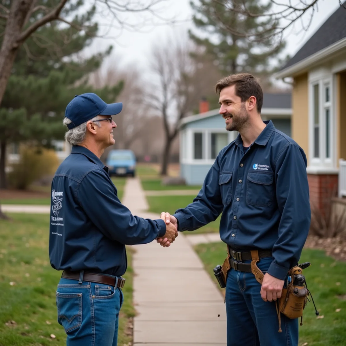 Licensed plumber servicing a home in Edgewater, CO