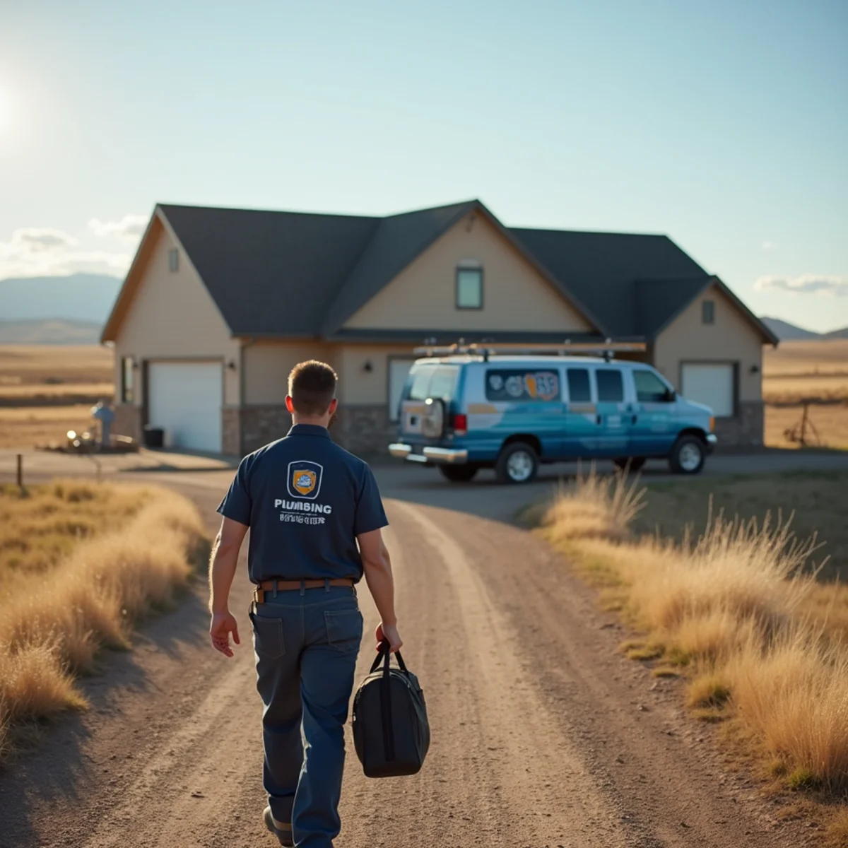 Licensed plumber servicing a home in Kiowa, CO