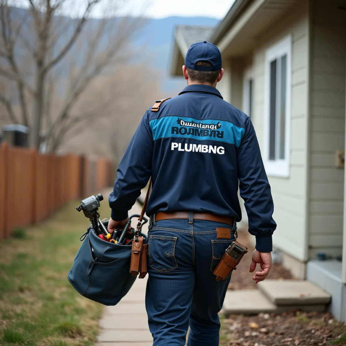 Licensed plumber servicing a home in Loveland, CO