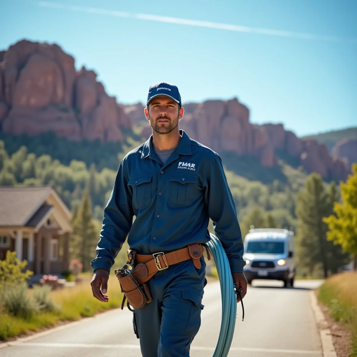 Licensed plumber servicing a home in Wheat Ridge, CO