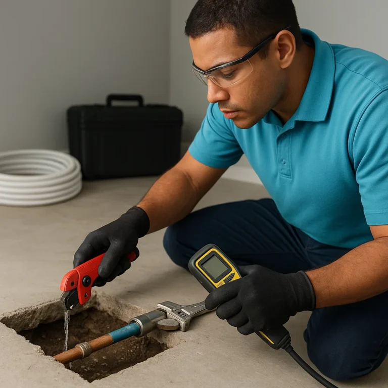 Slab leak repair